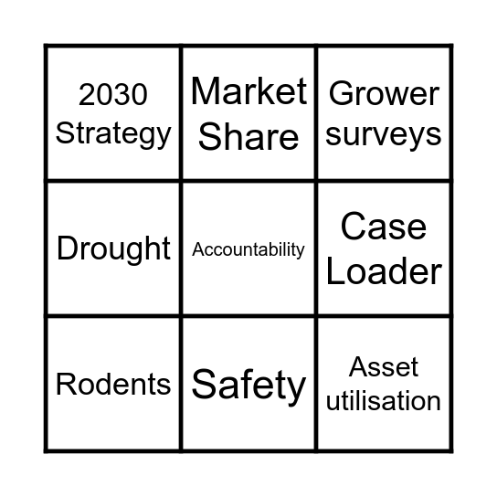 Area Meeting WD/DD Bingo Card