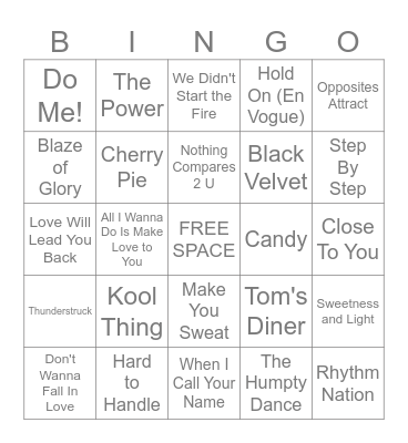 10/19 - 10/20/2025 "1990" Bingo Card
