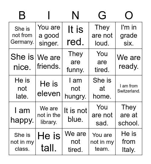 "to be" or "not to be" Bingo Card