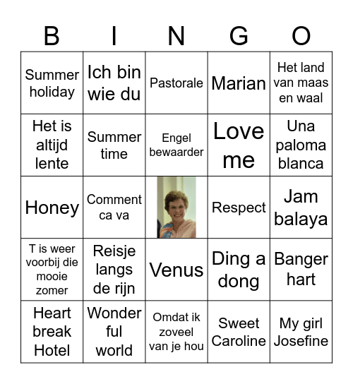 MUZIKALE BINGO Card