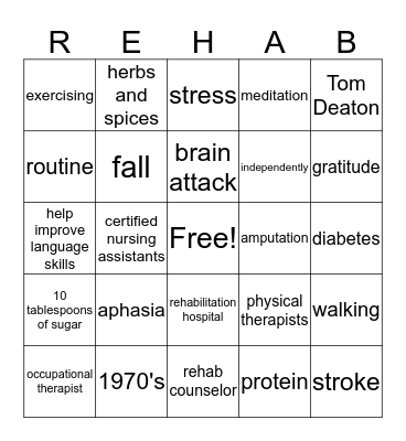 Fun Friday Bingo Card