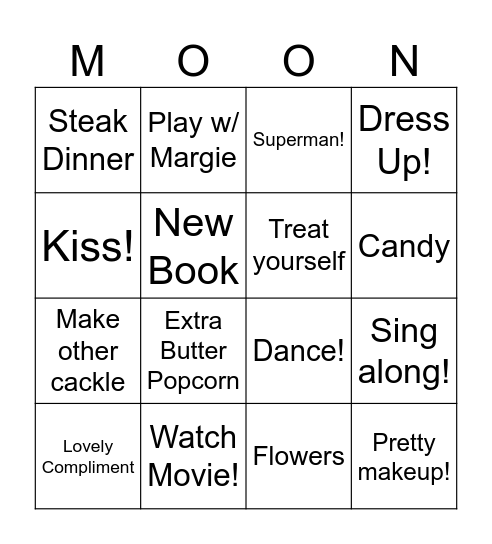 Birthday Bingo Card