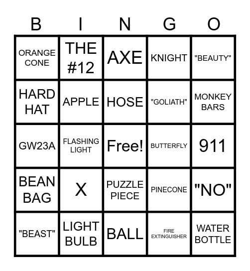 FIND IT Bingo Card