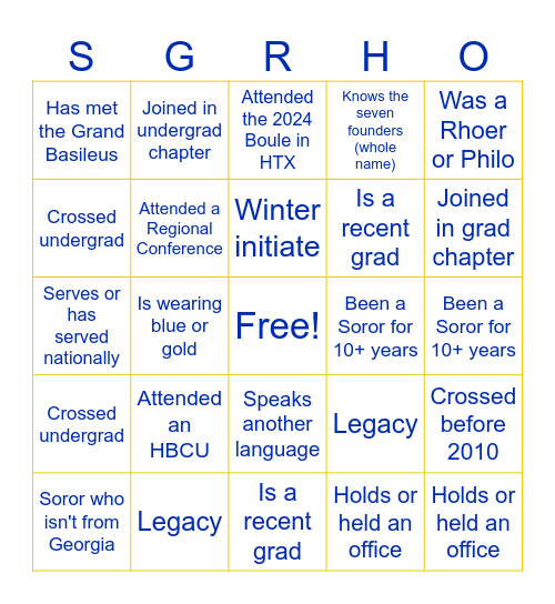 Savannah Poodle Bingo Card