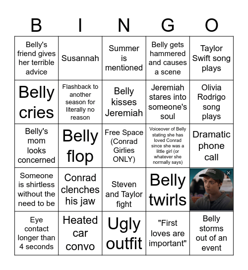 Made-you-cringe Bingo Card