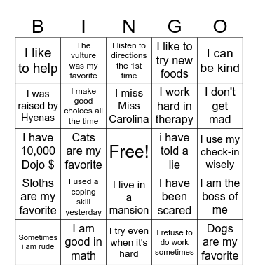 Maple Class Heroes Bingo Card