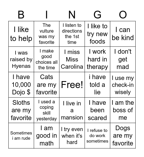 Maple Class Heroes Bingo Card