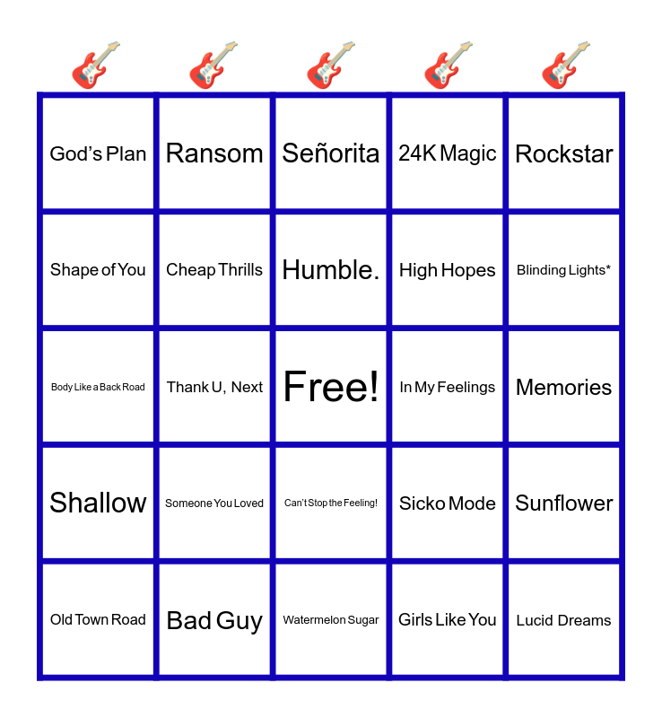 Round 3 Bingo Card