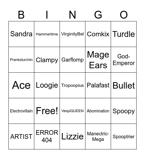 Phart Bingo 2 Bingo Card