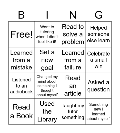ALPS Bingo! Bingo Card