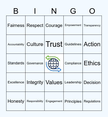 2025 Ethics & Compliance Week Bingo Card