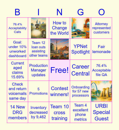 Q2 DRG BINGO Card