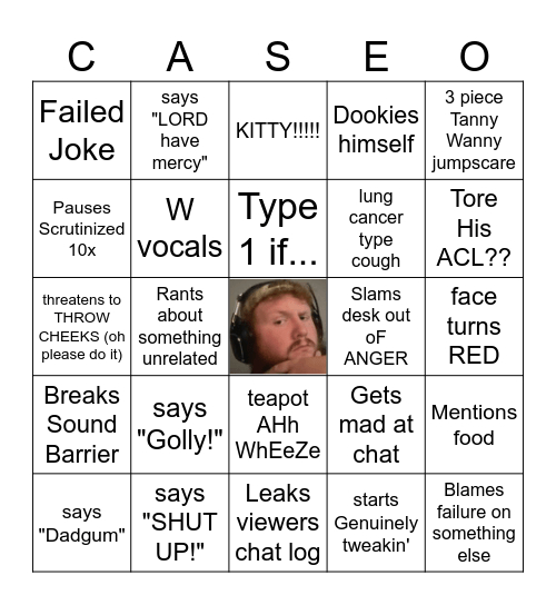 Caseoh_'s Bingo Card