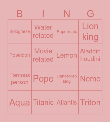 Trisha paytas 3rd child name Bingo Card