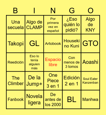 Panini La Experiencia 2025 Bingo Card