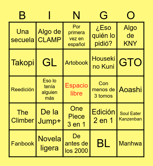 Panini La Experiencia 2025 Bingo Card