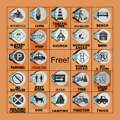 Road Trip Bingo Card