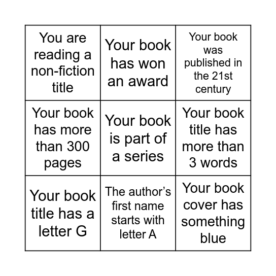 Bingo: The Librarian Edition Bingo Card