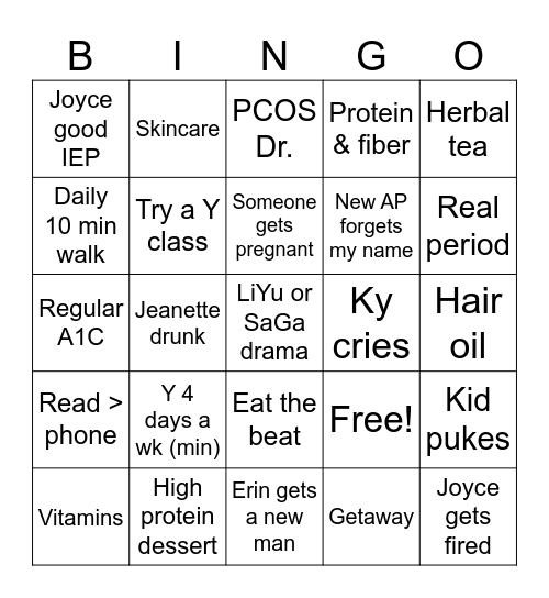 25-26 School Year Bingo Card