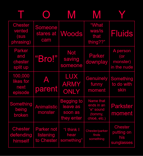 Life of Luxury Bingo Card