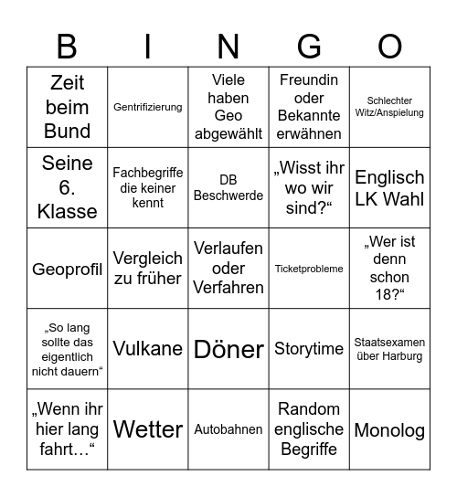 In Harburg mit Lohmann Bingo Card