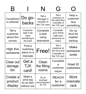 Marshalls Bingo Card