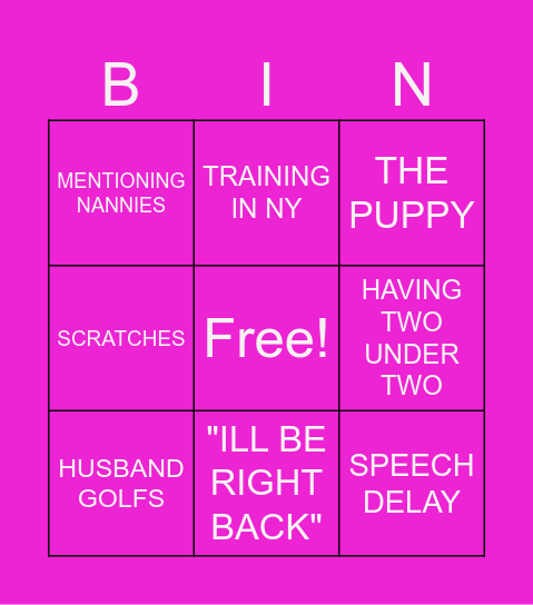 ANDIE SAYINGS Bingo Card