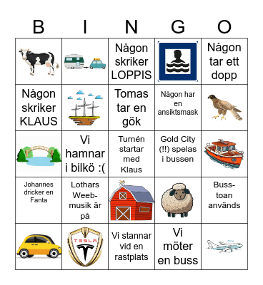 Bussbingo 2025 Bingo Card