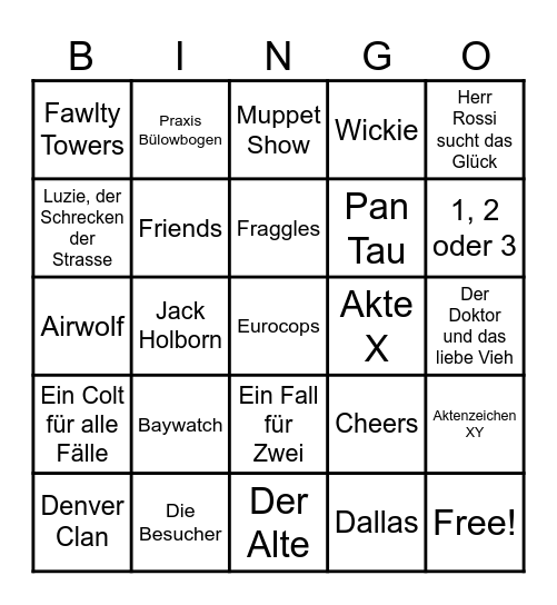 Flimmerschimmer Bingo Card