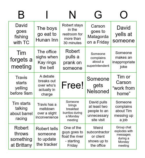 Ladies of Epoch Bingo Card