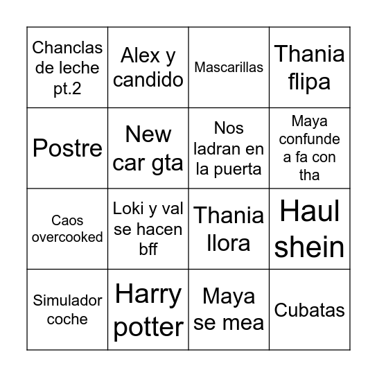 Bingo Card