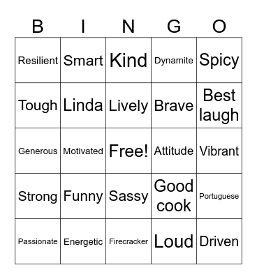 GIGGLES Bingo Card