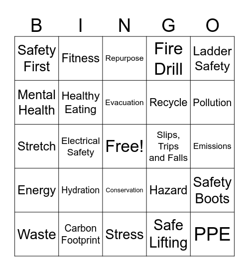 TATT HSE Week 2026 Bingo Card