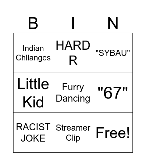 IG BINGO (35 SCROLLS) Bingo Card
