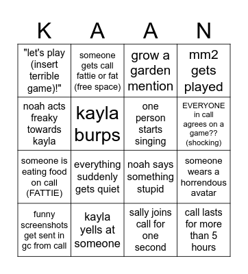 do it jiggle call bingo?!? Bingo Card