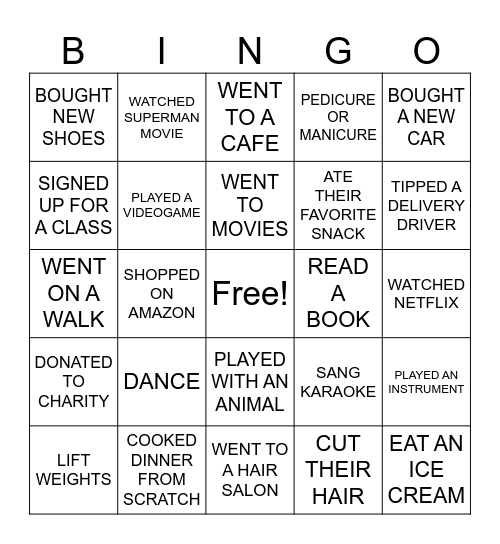 Pharmacy Fun Bingo Card