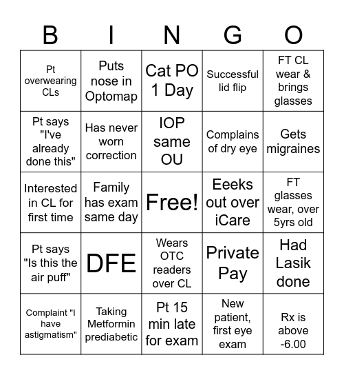 Tech Bingo Card