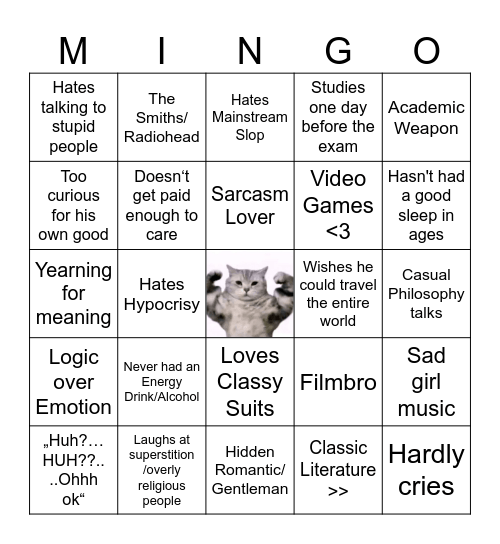 Guide to Mikami Bingo Card