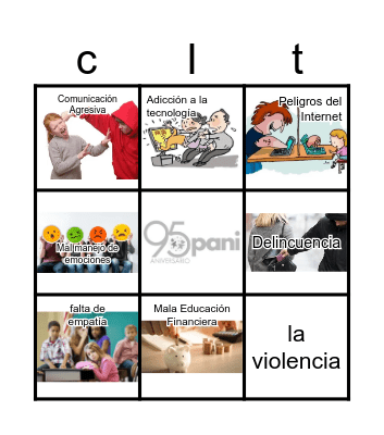 PROBLEMAS Y CONFLICTOS Bingo Card