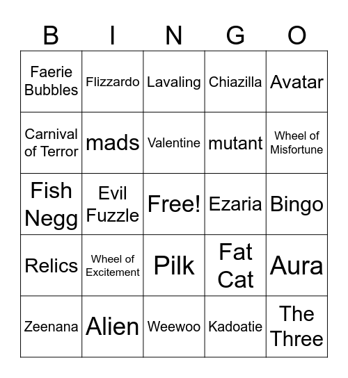 INSOMNIA BINGO! Bingo Card