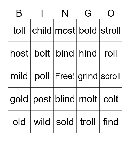 Closed Exceptions Bingo Card