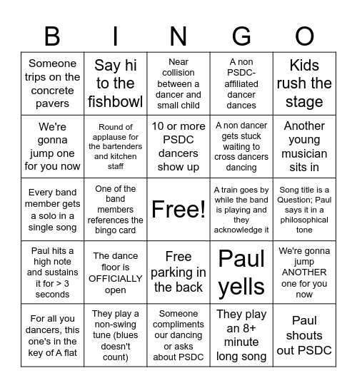 Boilermakers Bingo Card