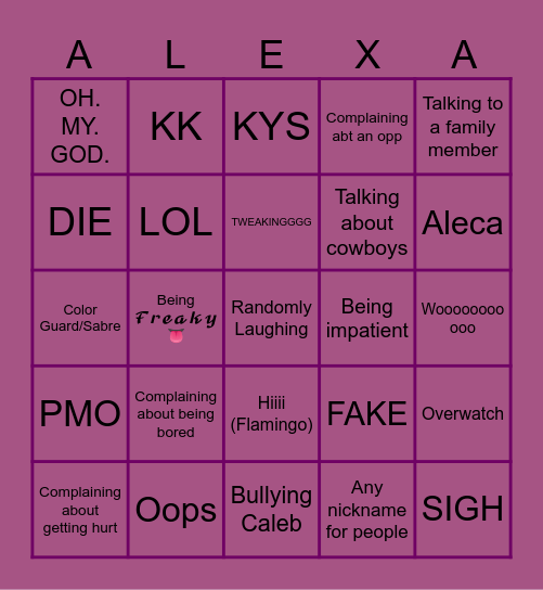 Alexa Bingo Card