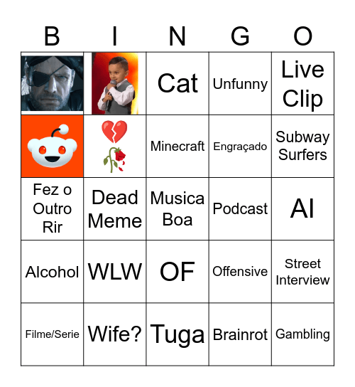 Tik Tok V Reels Bingo Card