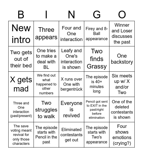 TPOT 20 PREDICTIONS Bingo Card