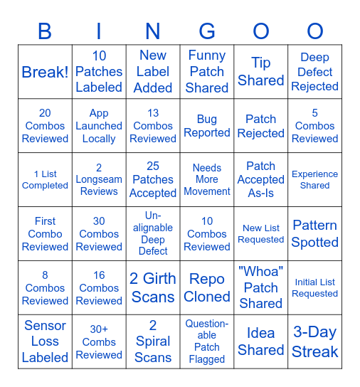 Spot it, lock it, BINGOO! Bingo Card