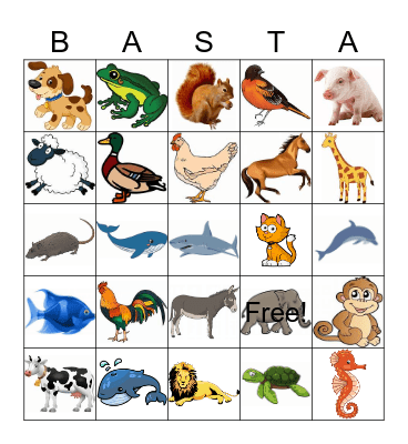 ON THE FARM/ FARM ANIMALS Bingo Card