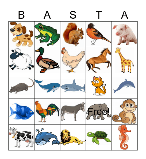 ON THE FARM/ FARM ANIMALS Bingo Card