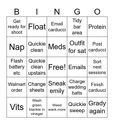 Friiiiiiiggg Bingo Card