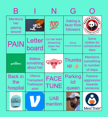 Liz BINGO Card